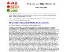 Tablet Screenshot of cfdl.com